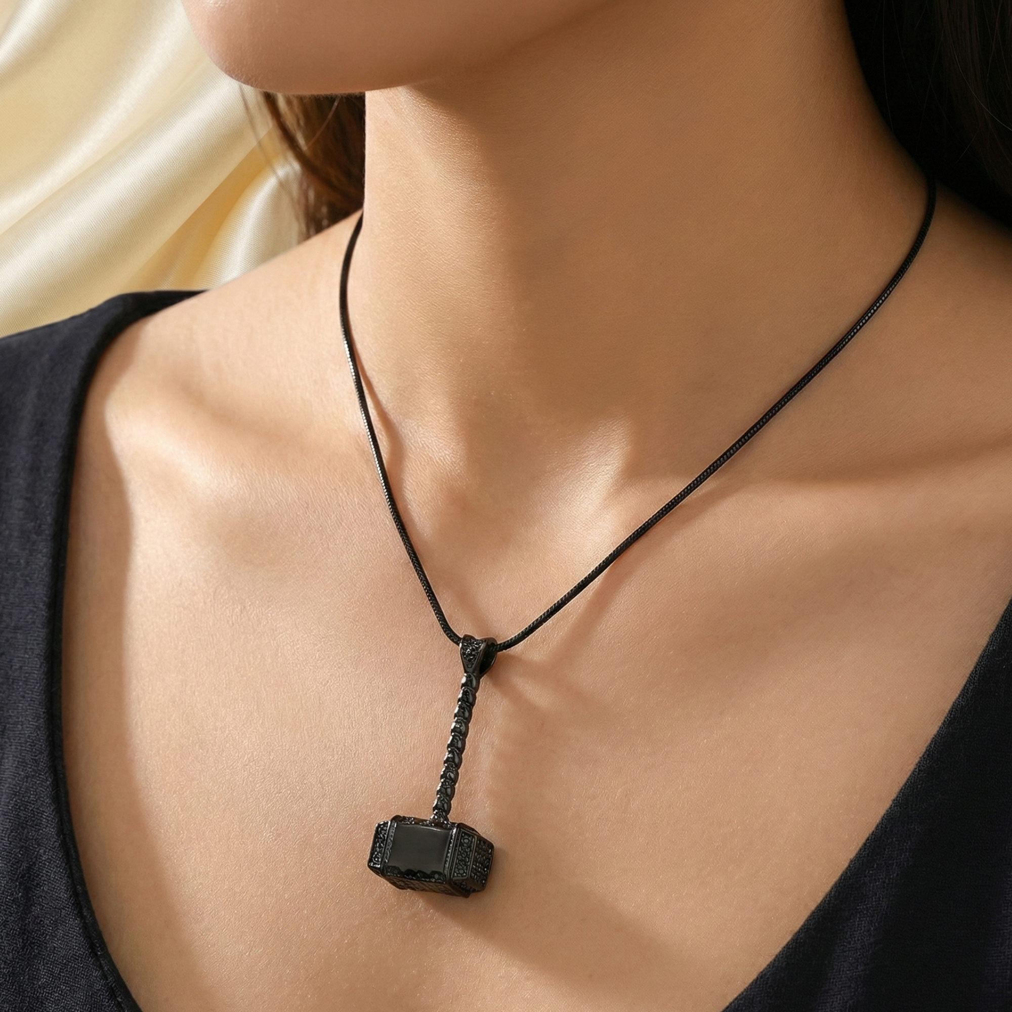 The Guardian: Heavy-Duty Mjolnir Thor's Hammer Urn Necklace